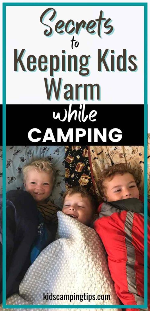 keep kids warm while camping pin