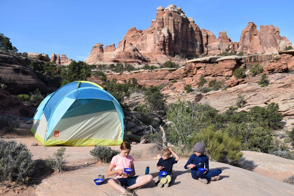 camping the needles canyonlands with kids
