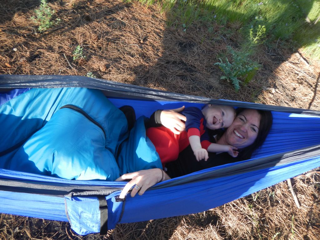 hammock camping with a baby