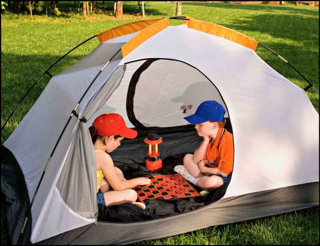 kids backyard camping